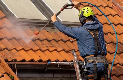 Démoussage et hydrofuge de toiture à Lugy